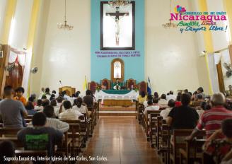 Interior Iglesia de San Carlos, San Carlos.